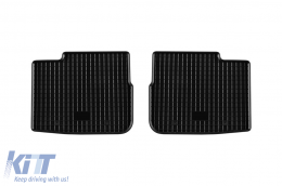 Specific rubber mats suitable for Fiat Tipo hatchback, sedan, wagon after 2016, 4-piece set, black color-image-6249477