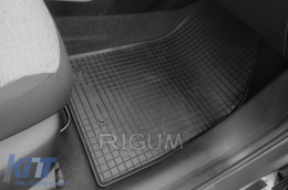 Specific rubber mats suitable for Fiat Tipo hatchback, sedan, wagon after 2016, 4-piece set, black color-image-6249479