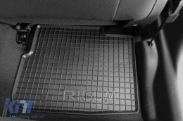 Specific rubber mats suitable for Fiat Tipo hatchback, sedan, wagon after 2016, 4-piece set, black color-image-6249480