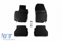 Specific rubber mats suitable for Ford B-Max 2012-2017, 4-piece set, black color