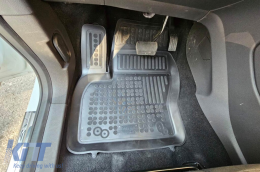 Specific rubber mats suitable for Ford C-Max 2003-2019, Grand C-Max 2010-2019, 4-piece set, black color-image-6213966