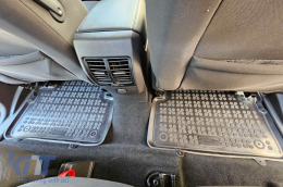 Specific rubber mats suitable for Ford C-Max 2003-2019, Grand C-Max 2010-2019, 4-piece set, black color-image-6213970