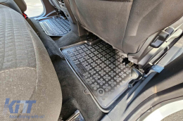 Specific rubber mats suitable for Ford C-Max 2003-2019, Grand C-Max 2010-2019, 4-piece set, black color-image-6213971