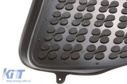 Specific rubber mats suitable for Ford C-Max 2003-2019, Grand C-Max 2010-2019, 4-piece set, black color-image-6213974