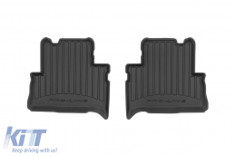 Specific rubber mats suitable for Ford C-Max 2010-2019 from Frogum 3D ProLine series, 3-piece set, black color, with 24-month warranty-image-6221963