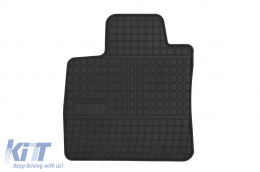 Specific rubber mats suitable for Ford Courier after 2014, 2-piece set, black color-image-6250897