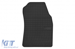 Specific rubber mats suitable for Ford Courier after 2014, 2-piece set, black color-image-6250898