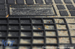 Specific rubber mats suitable for Ford Courier after 2014, 2-piece set, black color-image-6250900