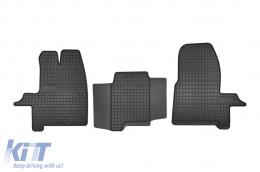 Specific rubber mats suitable for Ford Custom after 2012, 3-piece set, black color - ABFMF6024077