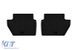 Specific rubber mats suitable for Ford Ecosport after 2018, 4-piece set, black color-image-6249726