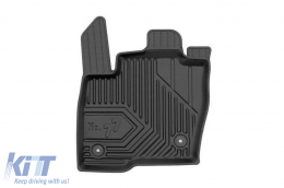 Specific rubber mats suitable for Ford Edge after 2014, 3-piece set, black color-image-6227039