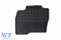 Specific rubber mats suitable for Ford Edge after 2016, 4-piece set, black color-image-6249547