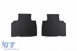 Specific rubber mats suitable for Ford Edge after 2016, 4-piece set, black color-image-6249549