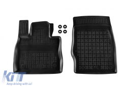 Specific rubber mats suitable for Ford Explorer PHeV 4x4 after 2020, 4-piece set, black color-image-6214094