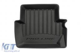 Specific rubber mats suitable for Ford Fiesta Mk VII after 2018, 4-piece set, black color, with 24-month warranty-image-6220806