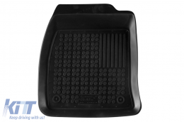 Specific rubber mats suitable for Ford Fiesta 2002-2006, 4-piece set, black color-image-6213953