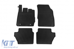 image-34-Specific rubber mats suitable for Ford Fiesta 2008-2011, 4-piece set, black color, mounting type B022U