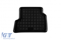 Specific rubber mats suitable for Ford Focus 2005-2011, 4-piece set, black color-image-6213923