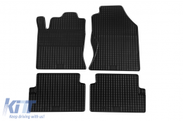 image-8-Specific rubber mats suitable for Ford Focus 1998-2004, 4-piece set, black color