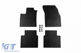 Specific rubber mats suitable for Ford Focus after 2018, 4-piece set, black color - ABFMF6017422