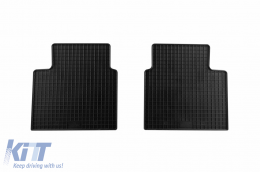 Specific rubber mats suitable for Ford Focus after 2018, 4-piece set, black color-image-6220480