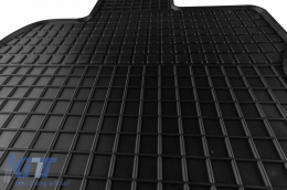 Specific rubber mats suitable for Ford Focus after 2018, 4-piece set, black color-image-6220482