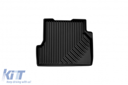 Specific rubber mats suitable for Ford Focus 2004-2011, 4-piece set, black color-image-6226606
