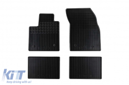 Specific rubber mats suitable for Ford Focus after 2018, Focus Hybrid after 2020, 4-piece set, black color - ABFMF6018840