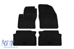 Specific rubber mats suitable for Ford Focus C-max 2004-2007, 4-piece set, black color - ABFMF6023470