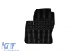 Specific rubber mats suitable for Ford Focus 2004-2011, 4-piece set, black color-image-6248502