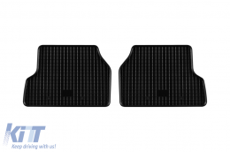 Specific rubber mats suitable for Ford Focus 2004-2011, 4-piece set, black color-image-6248504