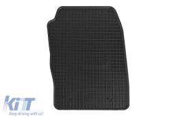 Specific rubber mats suitable for Ford Focus 2011-2018, 4-piece set, black color-image-6248508