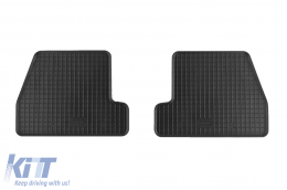 Specific rubber mats suitable for Ford Focus 2011-2018, 4-piece set, black color-image-6248509