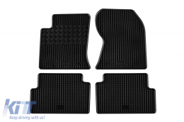 Specific rubber mats suitable for Ford Focus 1998-2004, 4-piece set, black color - ABFMF6023477