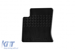 Specific rubber mats suitable for Ford Focus 1998-2004, 4-piece set, black color-image-6248512