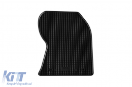 Specific rubber mats suitable for Ford Focus 1998-2004, 4-piece set, black color-image-6248513