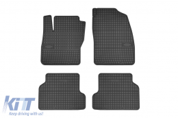 Specific rubber mats suitable for Ford Focus 2005-2010, 4-piece set, black color from Frogum El Toro series - ABFMF6023823