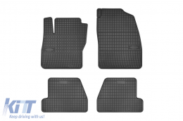 Specific rubber mats suitable for Ford Focus 2010-2018, 4-piece set, black color from Frogum El Toro series - ABFMF6023830