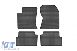 Specific rubber mats suitable for Ford Focus 1998-2005, 4-piece set, black color from Frogum El Toro series - ABFMF6023833