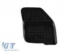 Specific rubber mats suitable for Ford Galaxy, S-Max after 2015, 3-piece set, black color-image-6214019