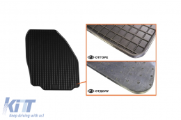 Specific rubber mats suitable for Ford Galaxy, S-Max 2006-2015, 4-piece set, black color-image-6220569