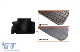 Specific rubber mats suitable for Ford Galaxy, S-Max 2006-2015, 4-piece set, black color-image-6220570