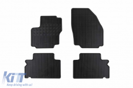 Specific rubber mats suitable for Ford Galaxy, S-Max after 2007, 5 seats, 4-piece set, black color - ABFMF6023478