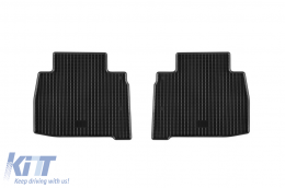 Specific rubber mats suitable for Ford Galaxy, S-Max after 2015, 4-piece set, black color-image-6249413