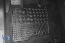 Specific rubber mats suitable for Ford Galaxy, S-Max after 2015, 4-piece set, black color-image-6249416