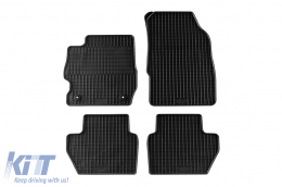 Specific rubber mats suitable for Ford Ka+ after 2016, 4-piece set, black color - ABFMF6017416