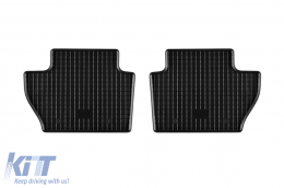 Specific rubber mats suitable for Ford KA+ after 2016, 4-piece set, black color-image-6249564