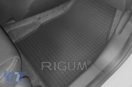 Specific rubber mats suitable for Ford KA+ after 2016, 4-piece set, black color-image-6249566