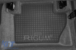 Specific rubber mats suitable for Ford KA+ after 2016, 4-piece set, black color-image-6249567