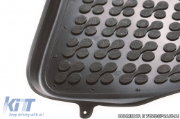Specific rubber mats suitable for Ford Ka 2008-2016, 4-piece set, black color-image-6213950